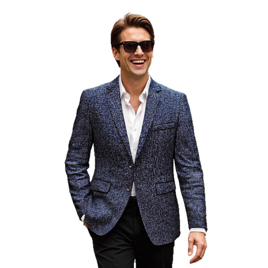 Herren eleganter Blazer aus Wolle R&B