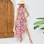 Damen Maxi Kleid mit floralem Design R&B
