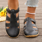 Damen Atmungsaktive Riemensandalen mit verstellbarem Klettverschluss R&B