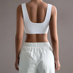 Damen Sport-Bustier mit bequemen breiten Trägern und elastischem Schnitt R&B