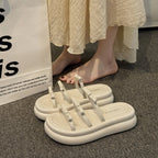 Damen modische Clogs mit gemusterten Riemen und komfortabler Fußbettgestaltung R&B