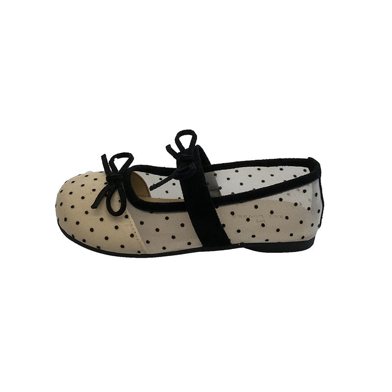 Damen Ballerinas mit transparentem Netzdesign und zartem Schleifen-Detail R&B