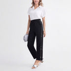 Damen Elegante und bequeme Hose mit seitlichen Taschen