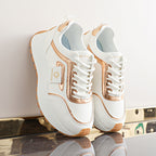 Damen Sportliche Sneakers mit glänzenden Akzenten und dämpfendem Profil R&B