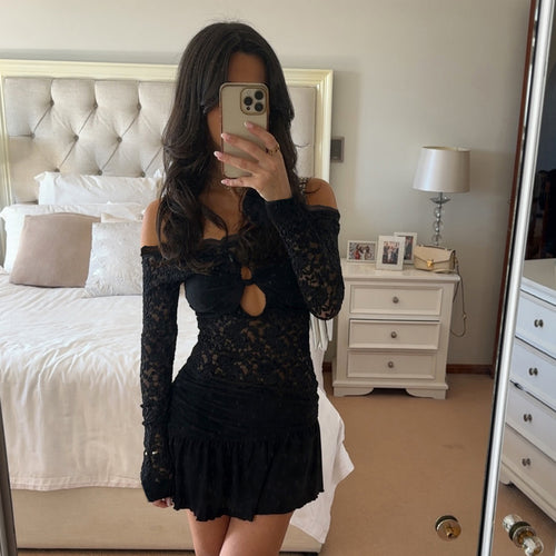 Damen Strandkleid mit zarten Spitzenakzenten und verführerischer Schnürung R&B