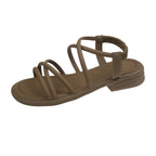 Damen Sandalen mit innovativem Riemendesign und bequemem Fußbett EB