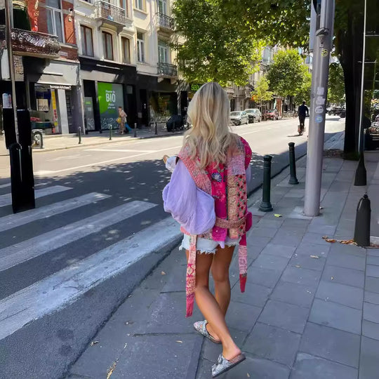 Damen Kurze, bestickte Sommerjacke R&B