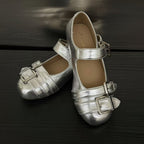 Damen Ballerinas mit modischen Schnallen und bequemer Innensohle R&B
