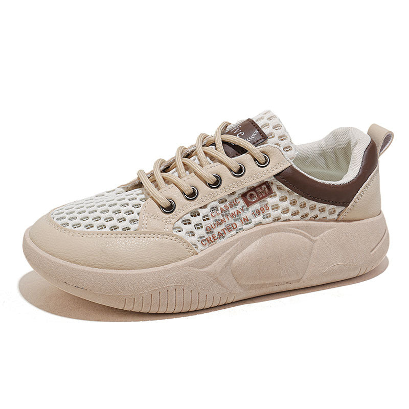 Damen Atmungsaktive Sneakers mit elastischer Schnürung und stabiler Sohle R&B