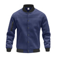 Herren modische Collegejacke mit praktischen Reißverschlusstaschen und elastischen Bündchen R&B