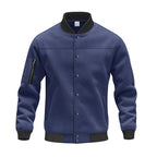 Herren modische Collegejacke mit praktischen Reißverschlusstaschen und elastischen Bündchen R&B