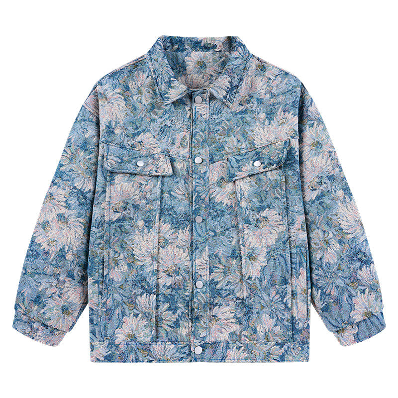 Damen modische Blumenmuster-Jacke R&B
