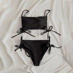 Damen Crop-Top mit verstellbaren Schleifen R&B