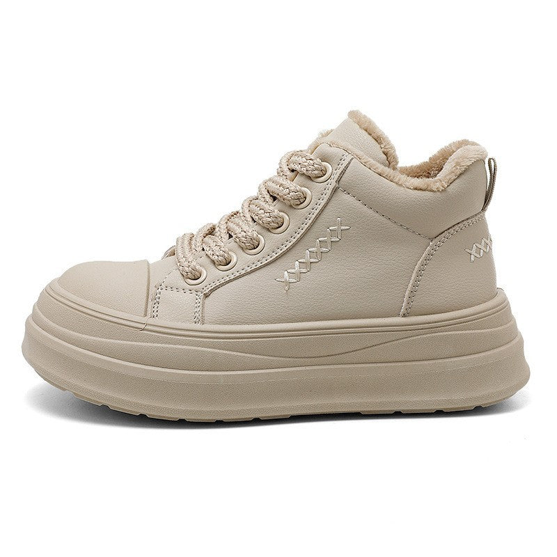 Damen High-Top Sneakers mit warmem Fleece-Innenfutter und rutschfester Laufsohle R&B