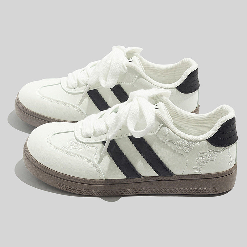 Damen Sportliche Sneakers mit floralem Design und weicher Dämpfung