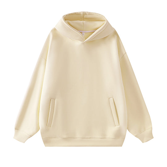Damen lässiger Kapuzenpullover aus weichem Fleece mit praktischem Schnitt R&B