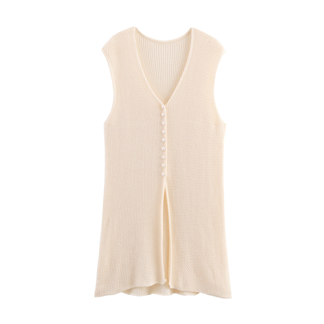 Damen Strickcardigan mit asymmetrischem Design und elegantem Taillengürtel R&B