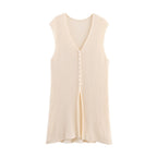 Damen Strickcardigan mit asymmetrischem Design und elegantem Taillengürtel R&B