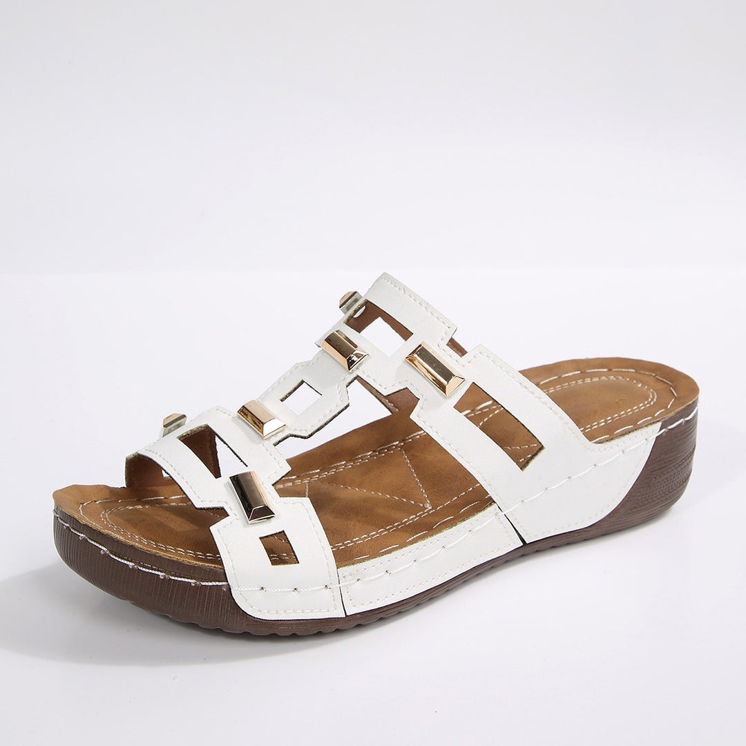 Damen Komfortable Sandalen mit modernem Riemendesign und rutschfester Sohle R&B