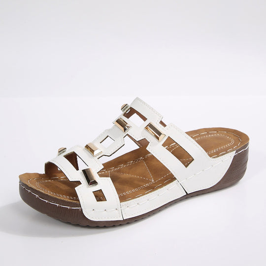 Damen Komfortable Sandalen mit modernem Riemendesign und rutschfester Sohle R&B