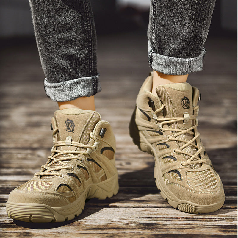 Damen Hochwertige Outdoor-Schnürboots mit wasserabweisendem Obermaterial und rutschfester Sohle R&B