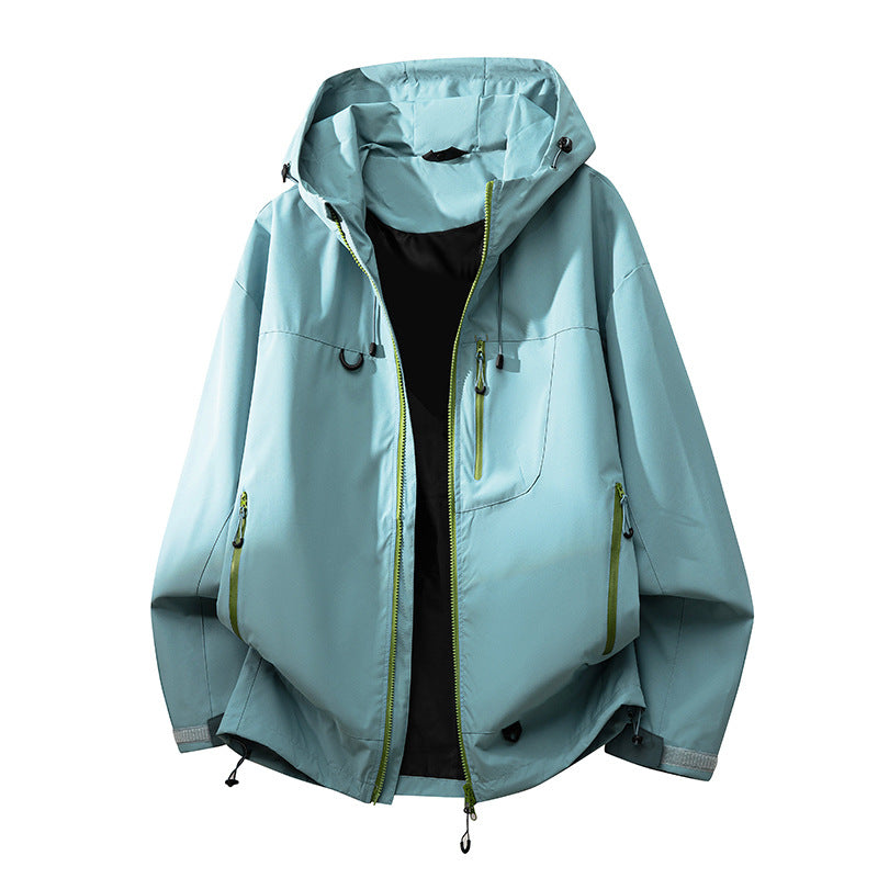 Damen technische Outdoorjacke mit multifunktionalen Taschen und verstellbarem Kapuzensystem R&B