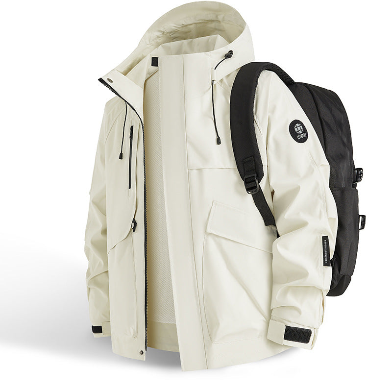 Herren technische Outdoor-Jacke mit innovativem Taschenkonzept und atmungsaktiven Materialien R&B
