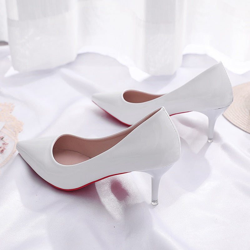 Damen elegante Stiletto-Pumps mit modischer Spitzenform R&B