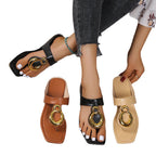 Damen modische Sandalen mit eleganter Schnalle und anatomischem Fußbett R&B