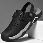 Damen Komfortable Clogs mit verstellbarem Riemen und atmungsaktiver Struktur R&B