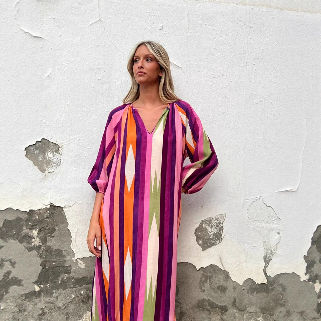 Damen Langarmkleid R&B