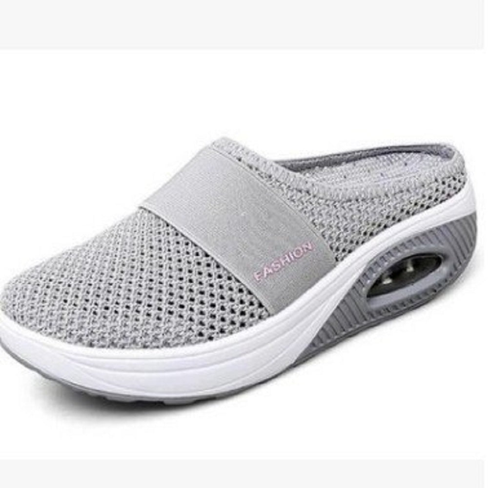 Damen Komfortable Wellness-Mules mit atmungsaktiver Mesh-Oberfläche R&B