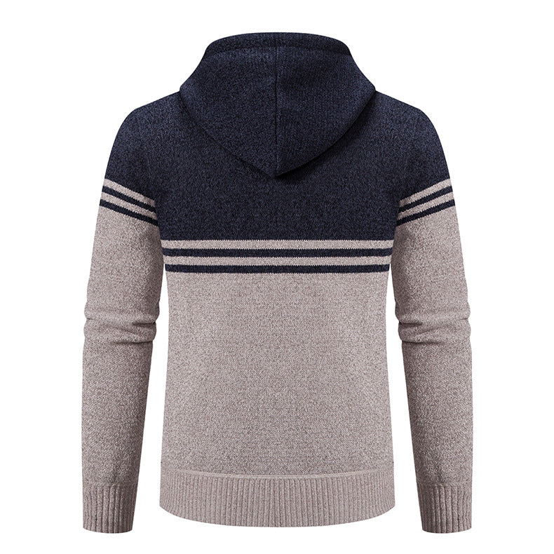 Herren modische Kapuzenjacke mit strukturiertem Design und Funktionen R&B