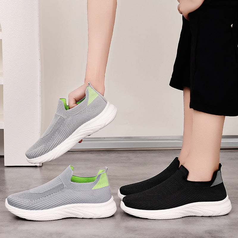 Damen Sportliche Slip-On Sneakers mit atmungsaktivem Mesh-Obermaterial R&B
