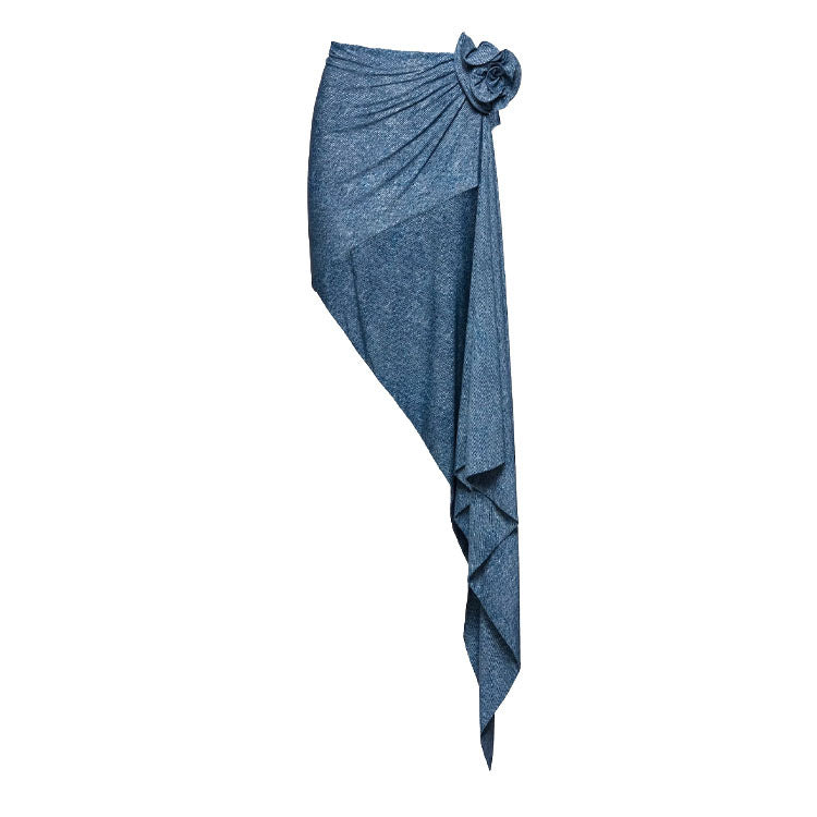 Damen Bikiniset mit eleganten Rüschen und stilvollem Überrock R&B