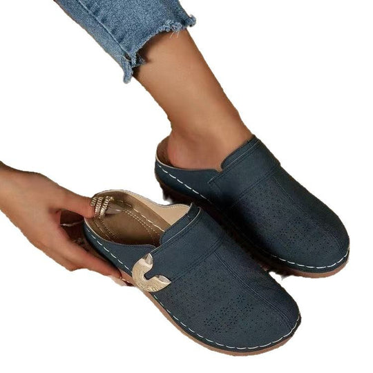 Damen Komfortable Clogs mit modischen Perforationen R&B