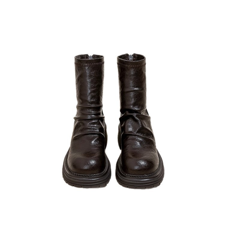 Damen modische Stiefel mit rutschfester Sohle und weichem Obermaterial R&B