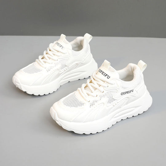 Damen moderne Sneaker mit atmungsaktiver Mesh-Oberfläche und dämpfender Sohle R&B