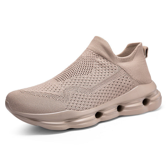 Damen trendige Slip-On Sneakers mit innovativem Mesh-Obermaterial und dämpfender Sohle R&B