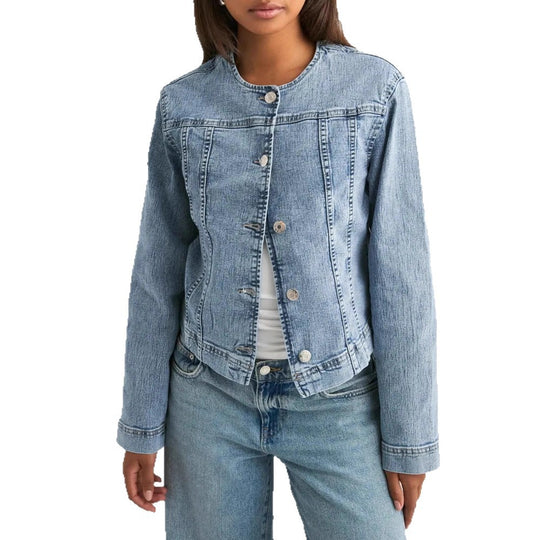 Damen zeitlose Denim-Jacke im modernen Schnitt R&B