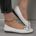 Damen Ballerinas mit funkelnder Schleifenapplikation und rutschfester Sohle R&B