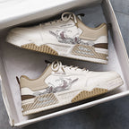 Damen Modische Freizeitsneaker mit rutschfester Sohle und grafischem Design R&B