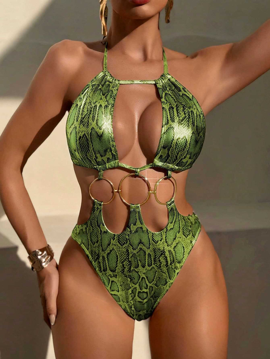 Damen Badeanzug mit aufregendem Schlitz-Design R&B