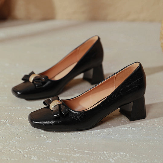 Damen elegante Schuhe mit Blockabsatz R&B