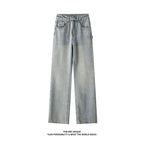 Herren Weitgeschnittene Jeans mit hohem Bund und praktischen Taschen R&B