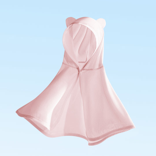 Unisex nan Kapuzensweat-Infant-Mesh-Schwimmponcho mit Bärenohren R&B