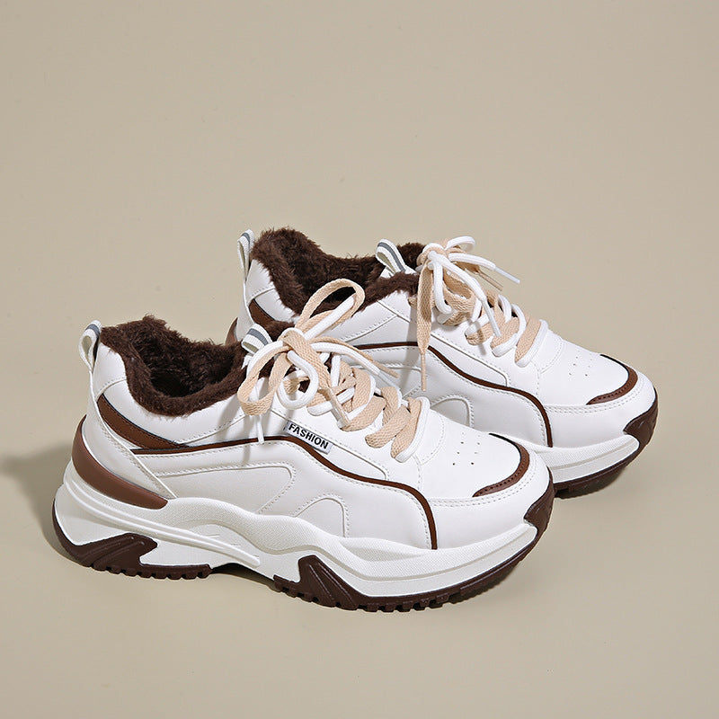 Damen Sportliche High-Top Sneakers mit kuscheligem Innenfutter R&B