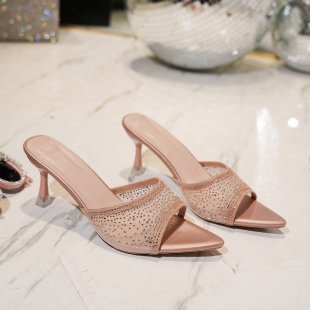 Damen Glamouröse Riemchen-Sandalen mit glitzernden Applikationen R&B