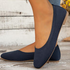 Damen Ballerinas aus atmungsaktivem Strickmaterial mit bequemer Fußbettung R&B