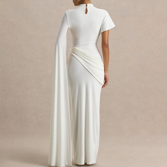 Damen Elegantes Kleid mit einzigartigem Drapierungsdesign R&B